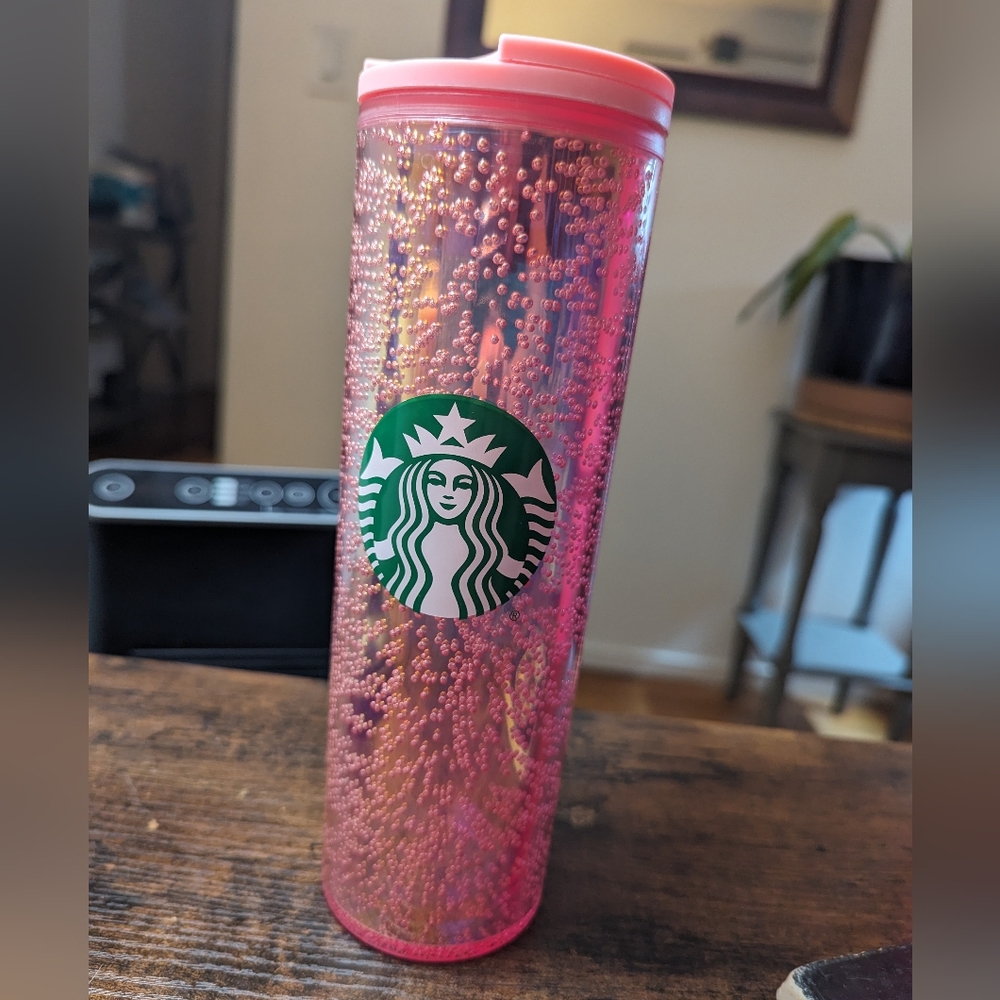 Starbucks Holiday 2020 16oz Pink Multi Bubble Hot Tumbler Cup Christmas